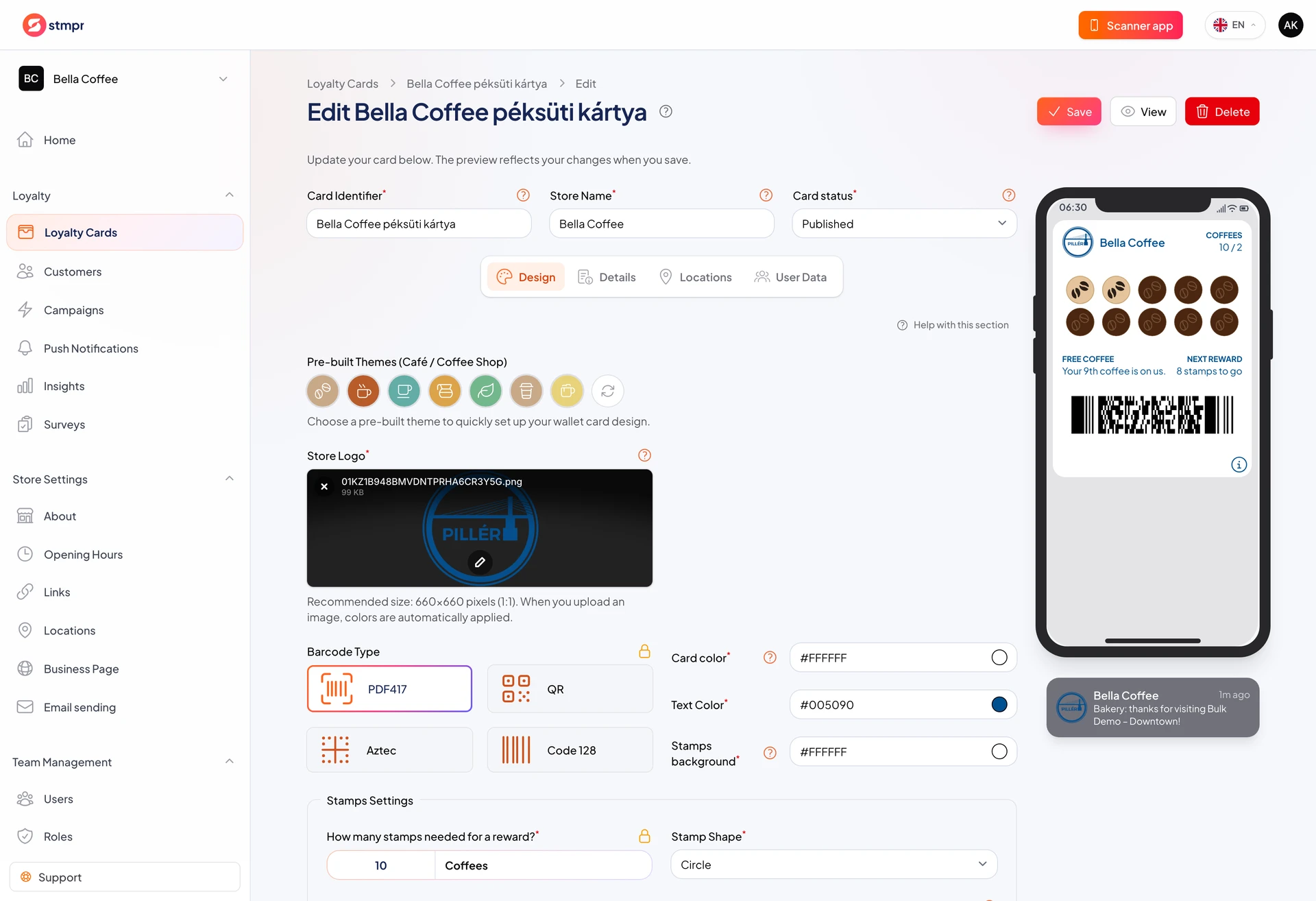 The Guest data tab with the collected fields and the consent text