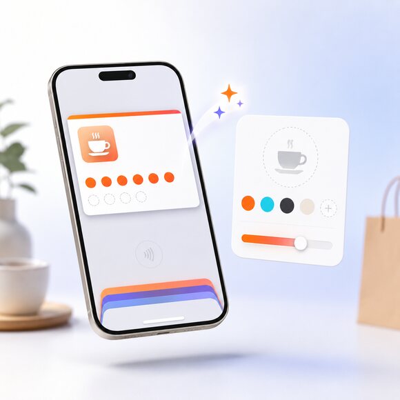 Preview of a branded digital loyalty card on a phone